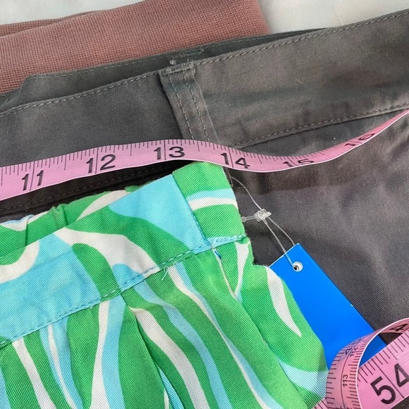 Lilly Pulitzer Green Blue Ripple Print Palazzo Finders Keepers Pants Size XSmall - Picture 2 of 8